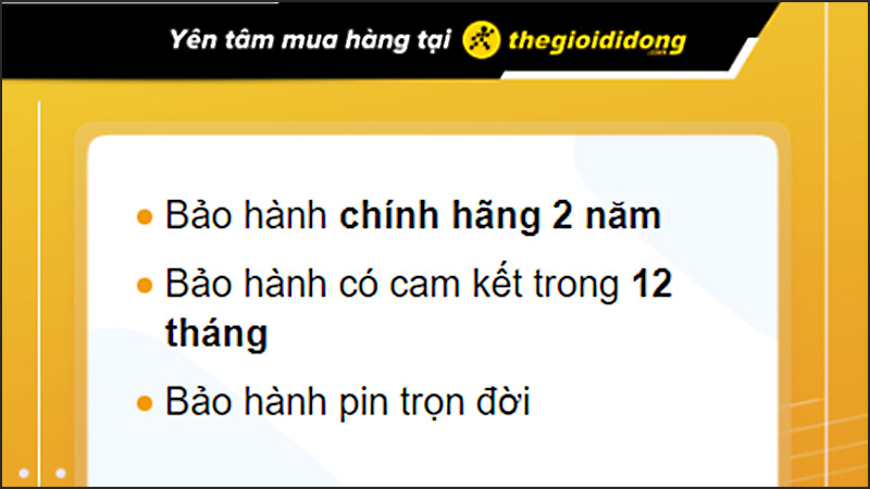 Chính sách bảo hành hấp dẫn khi mua đồng hồ tại Thế Giới Di Động